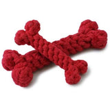 Orange Bone Rope Dog Toy