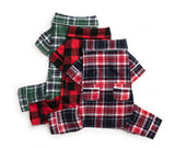 Blue Plaid Dog Pajamas