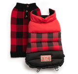 Buffalo Check Henley Sweater