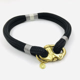Classic Rope Dog Collar - Silver Birch