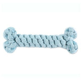 Light Blue Bone Rope Dog Toy