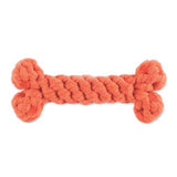Orange Bone Rope Dog Toy