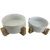 Modern Raised Dog Bowl on Stand