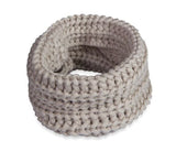 Oatmeal Infinity Dog Scarf